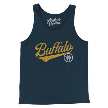 Buffalo Vintage Script Men/Unisex Tank Top-Allegiant Goods Co. Vintage Sports Apparel