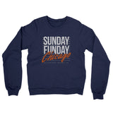 Sunday Funday Chicago Midweight French Terry Crewneck Sweatshirt-Allegiant Goods Co. Vintage Sports Apparel