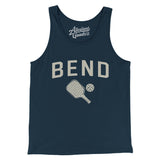 Bend Pickleball Men/Unisex Tank Top-Navy-Allegiant Goods Co. Vintage Sports Apparel