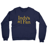 Indy's Number 1 Fan Midweight French Terry Crewneck Sweatshirt-Allegiant Goods Co. Vintage Sports Apparel