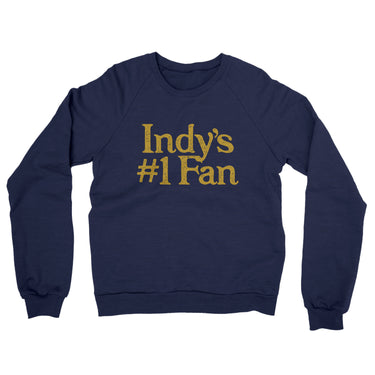 Indy's Number 1 Fan Midweight French Terry Crewneck Sweatshirt-Allegiant Goods Co. Vintage Sports Apparel