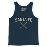 Santa Fe Golf Men/Unisex Tank Top-Navy-Allegiant Goods Co. Vintage Sports Apparel