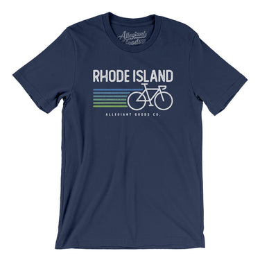 Rhode Island Cycling Men/Unisex T-Shirt-Navy-Allegiant Goods Co. Vintage Sports Apparel