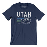 Utah Cycling Men/Unisex T-Shirt-Navy-Allegiant Goods Co. Vintage Sports Apparel