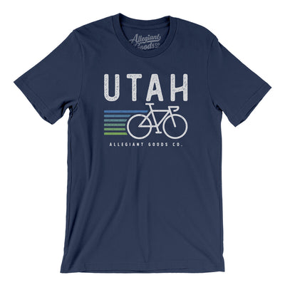 Utah Cycling Men/Unisex T-Shirt-Navy-Allegiant Goods Co. Vintage Sports Apparel