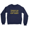 There's No Place Like New Jersey Midweight French Terry Crewneck Sweatshirt-Navy-Allegiant Goods Co. Vintage Sports Apparel