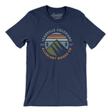Leadville Colorado Retro Badge Men/Unisex T-Shirt-Navy-Allegiant Goods Co. Vintage Sports Apparel