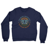 Telluride Colorado Retro Badge Midweight French Terry Crewneck Sweatshirt-Navy-Allegiant Goods Co. Vintage Sports Apparel