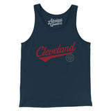 Cleveland Vintage Script Men/Unisex Tank Top-Allegiant Goods Co. Vintage Sports Apparel