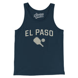 El Paso Pickleball Men/Unisex Tank Top-Navy-Allegiant Goods Co. Vintage Sports Apparel