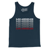 Los Angeles Repeat Men/Unisex Tank Top-Navy-Allegiant Goods Co. Vintage Sports Apparel