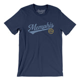 Memphis Vintage Script Men/Unisex T-Shirt-Allegiant Goods Co. Vintage Sports Apparel