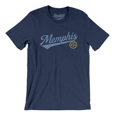 Memphis Vintage Script Men/Unisex T-Shirt-Allegiant Goods Co. Vintage Sports Apparel