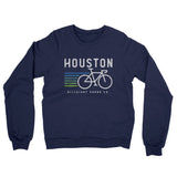Houston Cycling Midweight French Terry Crewneck Sweatshirt-Allegiant Goods Co. Vintage Sports Apparel