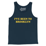 I've Been To Brooklyn Men/Unisex Tank Top-Navy-Allegiant Goods Co. Vintage Sports Apparel