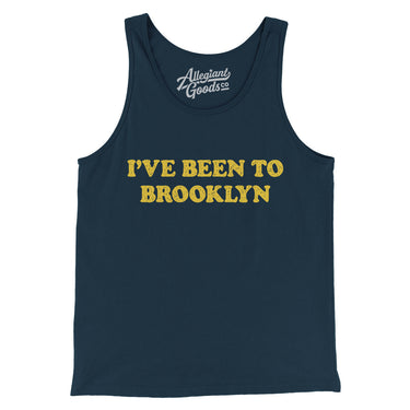 I've Been To Brooklyn Men/Unisex Tank Top-Navy-Allegiant Goods Co. Vintage Sports Apparel