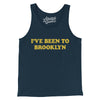 I've Been To Brooklyn Men/Unisex Tank Top-Navy-Allegiant Goods Co. Vintage Sports Apparel