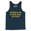 There's No Place Like St. Pete Men/Unisex Tank Top-Navy-Allegiant Goods Co. Vintage Sports Apparel