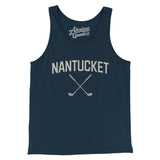 Nantucket Golf Men/Unisex Tank Top-Navy-Allegiant Goods Co. Vintage Sports Apparel