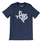 Texas State Shape Text Men/Unisex T-Shirt-Allegiant Goods Co. Vintage Sports Apparel