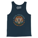 Delta Colorado Retro Badge Men/Unisex Tank Top-Navy-Allegiant Goods Co. Vintage Sports Apparel