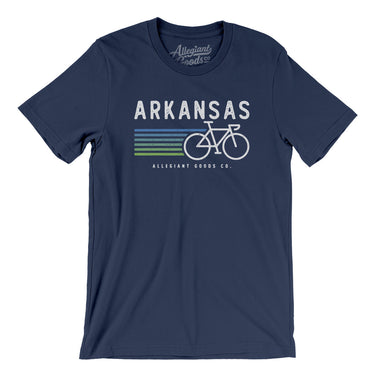 Arkansas Cycling Men/Unisex T-Shirt-Navy-Allegiant Goods Co. Vintage Sports Apparel