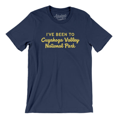 I've Been To Cuyahoga Valley National Park Men/Unisex T-Shirt-Navy-Allegiant Goods Co. Vintage Sports Apparel
