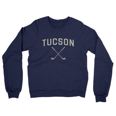 Tucson Golf Midweight French Terry Crewneck Sweatshirt-Navy-Allegiant Goods Co. Vintage Sports Apparel