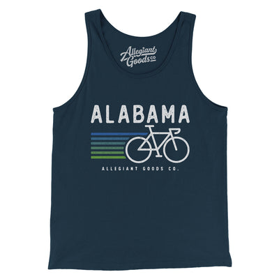 Alabama Cycling Men/Unisex Tank Top-Navy-Allegiant Goods Co. Vintage Sports Apparel