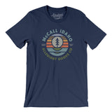 Mccall Idaho Retro Badge Men/Unisex T-Shirt-Navy-Allegiant Goods Co. Vintage Sports Apparel