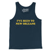 I've Been To New Orleans Men/Unisex Tank Top-Navy-Allegiant Goods Co. Vintage Sports Apparel