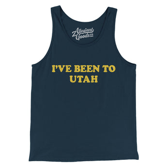 I've Been To Utah Men/Unisex Tank Top-Navy-Allegiant Goods Co. Vintage Sports Apparel