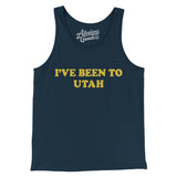 I've Been To Utah Men/Unisex Tank Top-Navy-Allegiant Goods Co. Vintage Sports Apparel