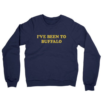 I've Been To Buffalo Midweight French Terry Crewneck Sweatshirt-Allegiant Goods Co. Vintage Sports Apparel
