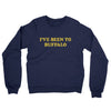 I've Been To Buffalo Midweight French Terry Crewneck Sweatshirt-Navy-Allegiant Goods Co. Vintage Sports Apparel