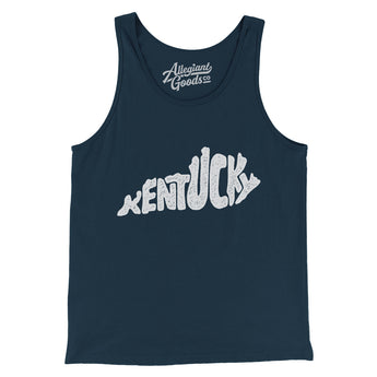Kentucky State Shape Text Men/Unisex Tank Top-Allegiant Goods Co. Vintage Sports Apparel