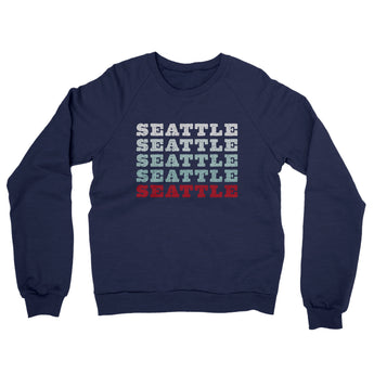 Seattle Repeat Midweight French Terry Crewneck Sweatshirt-Allegiant Goods Co. Vintage Sports Apparel