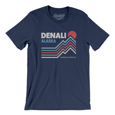 Denali Alaska Men/Unisex T-Shirt-Navy-Allegiant Goods Co. Vintage Sports Apparel