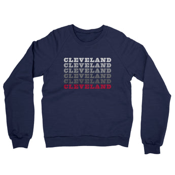 Cleveland Repeat Midweight French Terry Crewneck Sweatshirt-Allegiant Goods Co. Vintage Sports Apparel