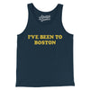 I've Been To Boston Men/Unisex Tank Top-Navy-Allegiant Goods Co. Vintage Sports Apparel
