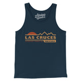 Las Cruces Mountain Sunset Men/Unisex Tank Top-Navy-Allegiant Goods Co. Vintage Sports Apparel