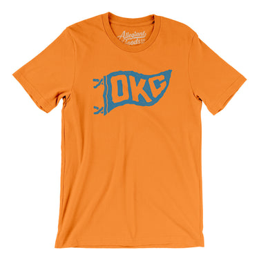 Okc Pennant Men/Unisex T-Shirt-Allegiant Goods Co. Vintage Sports Apparel