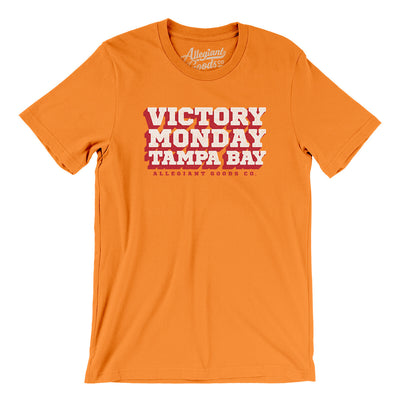 Victory Monday Tampa Bay Men/Unisex T-Shirt-Orange-Allegiant Goods Co. Vintage Sports Apparel
