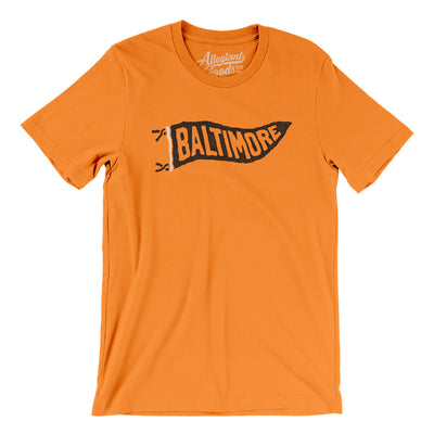 Baltimore Pennant Men/Unisex T-Shirt-Orange-Allegiant Goods Co. Vintage Sports Apparel