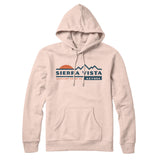 Sierra Vista Mountain Sunset Hoodie-Pale Pink-Allegiant Goods Co. Vintage Sports Apparel