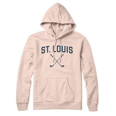St. Louis Golf Hoodie-Pale Pink-Allegiant Goods Co. Vintage Sports Apparel