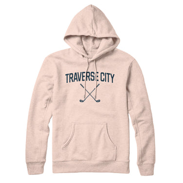 Traverse City Golf Hoodie-Pale Pink-Allegiant Goods Co. Vintage Sports Apparel