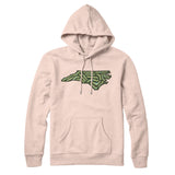 North Carolina Golf Course Hoodie-Pale Pink-Allegiant Goods Co. Vintage Sports Apparel