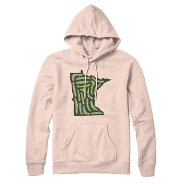 Minnesota Golf Course Hoodie-Pale Pink-Allegiant Goods Co. Vintage Sports Apparel