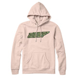 Tennessee Golf Course Map Hoodie-Pale Pink-Allegiant Goods Co. Vintage Sports Apparel